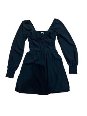 Hollister Black Long-Sleeve Midi Dress